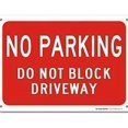 thumbnail image 1 of Warning Sign No Parking Do Not Block Driveway Sign Business Sign 12X8 Inches Aluminum Metal Tin Sign, 1 of 4