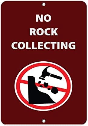 Warning Sign No Rock Collecting Activity Sign Park Signs Park ...