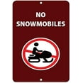 thumbnail image 1 of Warning Sign No Snowmobiles Activity Sign Park Signs Park Prohibition Sign Business Sign 12X8 Inches Metal Tin Sign, 1 of 4