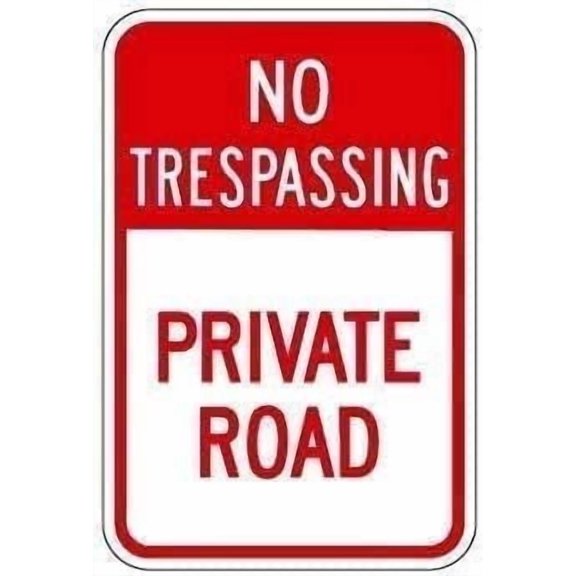 Warning Sign No Trespassing Private Sign Business Sign 12X8 Inches Aluminum Metal Tin Sign