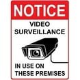 thumbnail image 1 of Warning Sign Notice Video Surveillance in Use On These Premises Sign Business Sign 12X8 Inches Metal Tin Sign, 1 of 4