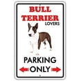 thumbnail image 1 of Warning Sign Parking for Bull Terrier Lovers Only Sign Business Sign 12X8 Inches Metal Tin Sign, 1 of 4