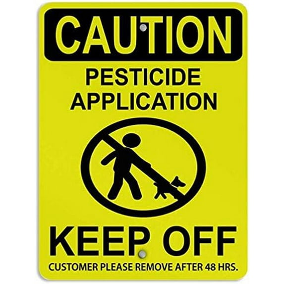 Warning Sign Pesticide Application Keep Off Customer Sign Business Sign ...