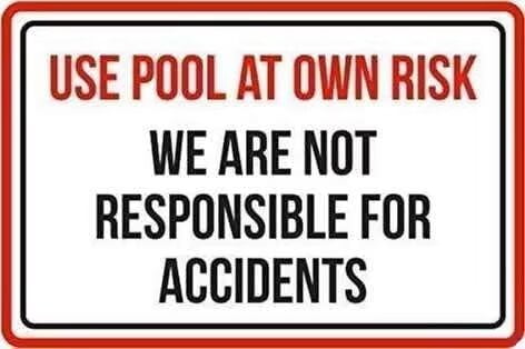 Warning Sign,Pool Rules Sign,Pool Safety Sign plaque Room Use Pool At ...