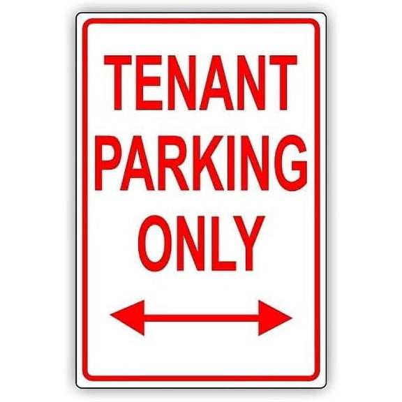 Warning Sign Tenant Parking Only Apartment Home Sign Business Sign 12X8 Inches Metal Tin Sign