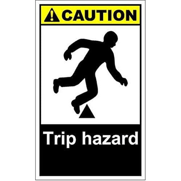 Warning Sign Trip Hazard Caution Sign Business Sign 12X8 Inches Aluminum Metal Tin Sign
