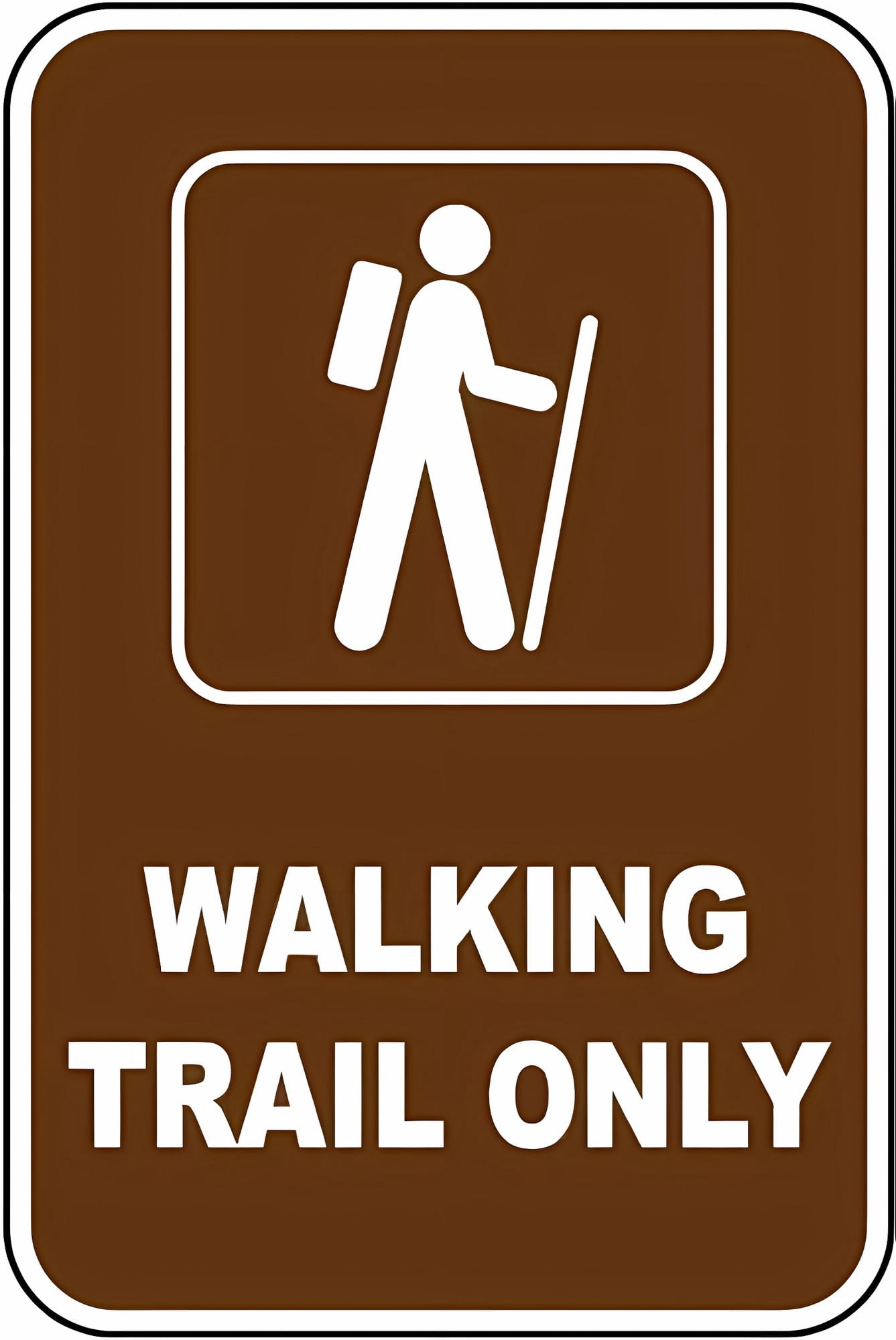Warning Sign - Walking Trail Only - 8