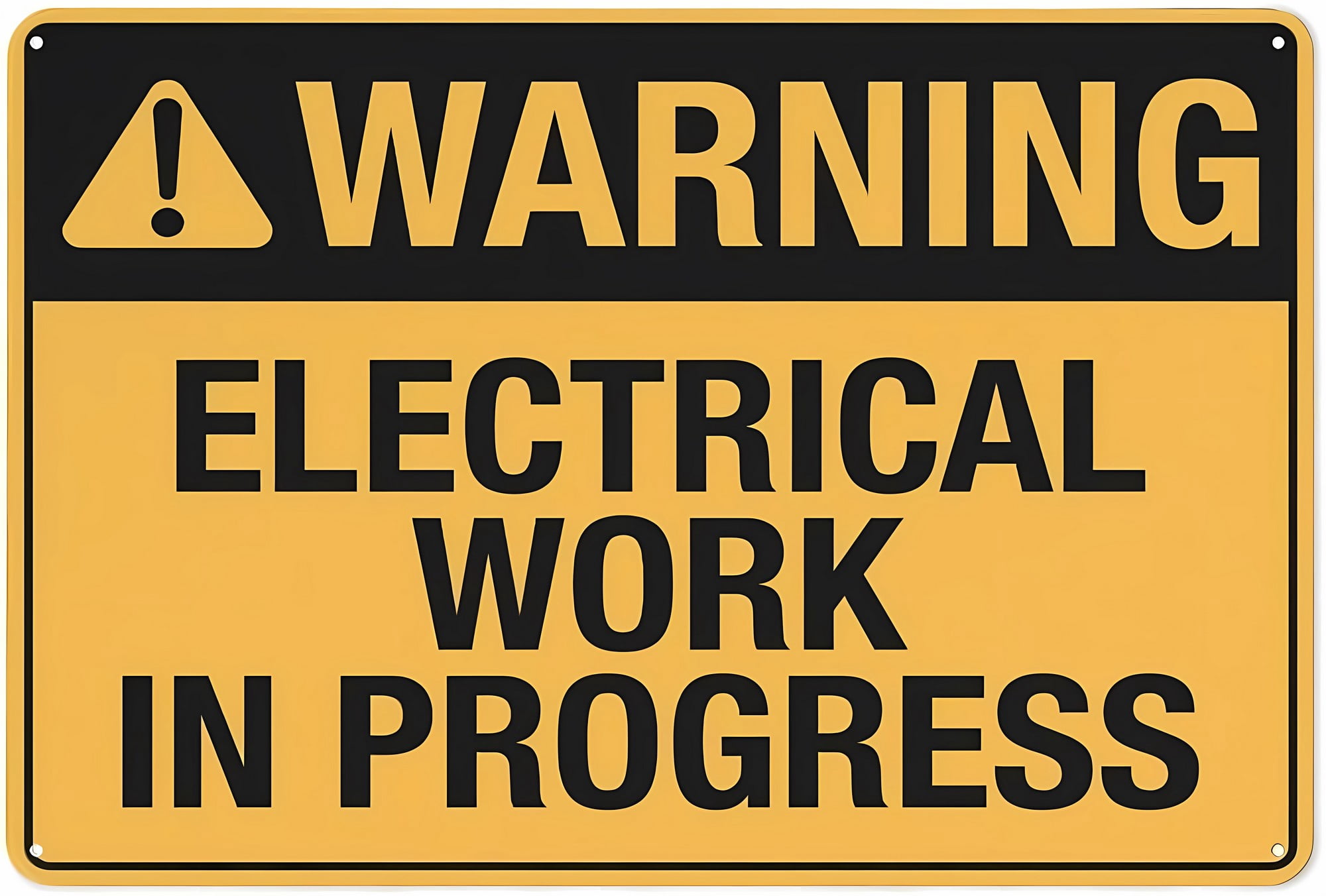 Electrical Work In Progress Sign Warning Sign - Warning Electrical Work in Progress, 8