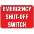 thumbnail image 1 of Warning Sign for Outdoors Emergency Shut-Off Switch Hazard Sign Hazard Labels Sign Business Sign 12X8 Inches Aluminum Metal Tin Sign, 1 of 4