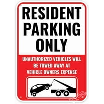 Warning Signs Resident Private Tenant Parking Only Sign Business Sign 12X8 Inches Aluminum Metal Tin Signs