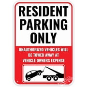 Warning Signs Resident Private Tenant Parking Only Sign Business Sign 12X8 Inches Aluminum Metal Tin Signs