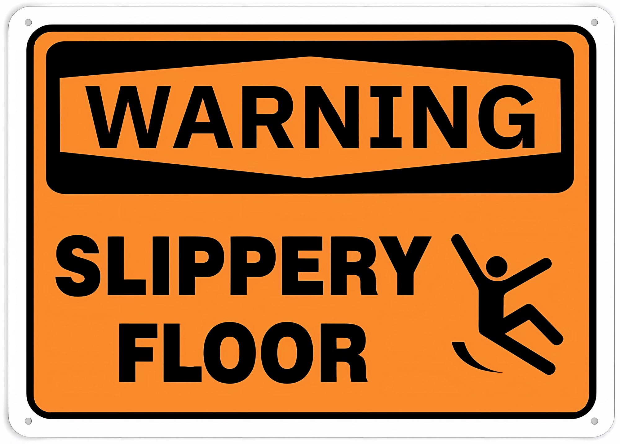 Slippery Ground Sign Warning Slippery Floor Safety Sign - 8