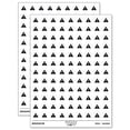 thumbnail image 1 of Warning Symbol Exclamation Mark 200+ Round Stickers - White - Gloss Finish - 0.50" Size, 1 of 3