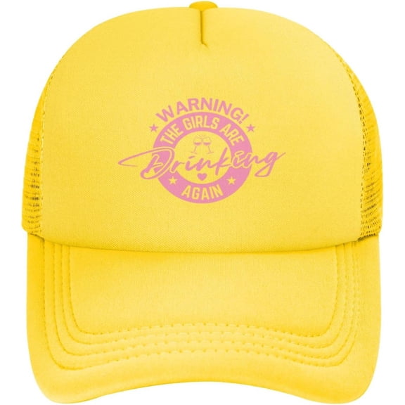 Warning The Girls are Drinking Again Hat Funny Unique Gifts Mesh Hat Men Women Baseball Cap Trucker Hat Sports Hat
