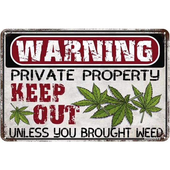 Warning Tin Sign No Trespassing If You Try Vintage Sign Home Kitchen Bar Cafe Club Yard Cave Wall Decor Retro Metal Sign 8x12 Inch