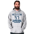 thumbnail image 1 of Warning To Avoid Injury Funny Cartoon Hoodie Hooded Sweatshirt Men Brisco Brands S, 1 of 6