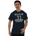 thumbnail image 1 of Warning To Avoid Injury Funny Cartoon Men's Graphic T Shirt Tees Brisco Brands X, 1 of 5