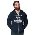 thumbnail image 1 of Warning To Avoid Injury Funny Cartoon Zip Hoodie Sweatshirt Men Brisco Brands L, 1 of 6
