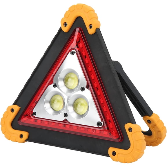 Warning Triangle Light, LED Emergency Triangle Light, Portable Multifunctional Car Warning Triangle Lamp Triangle Cob Work Light for Vehicle Truck Accident Car Repairing