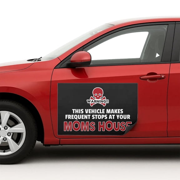 Warning This Vehicle Makes Car Magnet Sign by DC | Flexible Car Magnetic Sheets | 12"x18" Bumper Magnet Sticker for Vehicles, Trucks & Business Advertising Signs | 2 PC | Made in USA