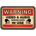 thumbnail image 1 of Warning Video And Audio Surveillance In Use Sign, 1 of 1