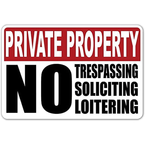 Warning Video Audio Surveillance | No Trespassing Protected 24 HR Cameras Private Property CCTV Stickers/Signs (4" x 6" Sticker, Private Property No Trespassing/Soliciting/Loitering)