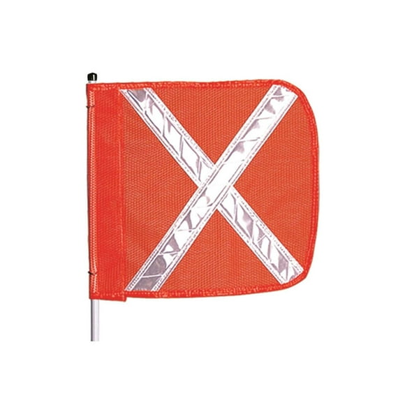Warning Whip, , 8 Ft, Includes X Flag