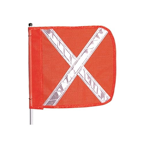 Warning Whip, HD, 8 Ft, Includes X Flag
