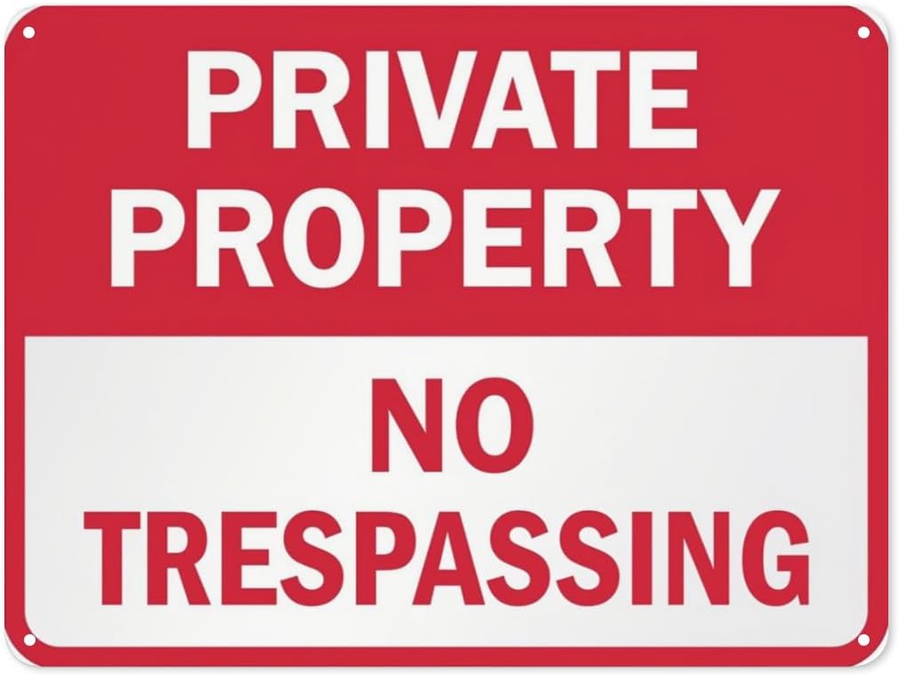 Warning sign Danger Business signs,Private Property Sign No Trespassing