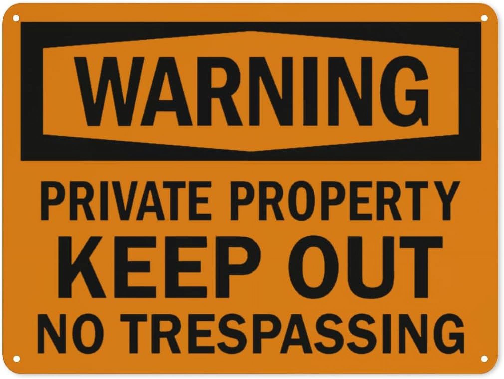 Warning sign Danger Business signs,Private Property Sign No Trespassing