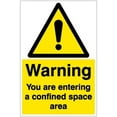 thumbnail image 1 of Warning you are Entering a Confined Space Area Signage Safetys & Signals Warning Signs Metal Tin Sign 8 x 12 inch, 1 of 4