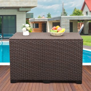 Dextrus Outdoor Patio Deck Box Storage Waterproof Heavy Duty Large  Organizer,119 gal, Pool, Plastic