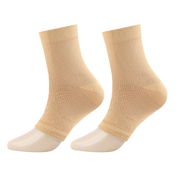 Waroomhouse 1 Pair Unisex Compression Ankle Cuffs Mid-tube High Elasticity Open-toe Socks Neuropathy Ankle Sleeves Sport Ankle Support for Unrestricted Movement And Improved Circulation
