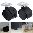 thumbnail image 1 of Waroomhouse 4Pcs Universal Silent Sliding Trolley Chair Wheel Furniture Casters Hardware, 1 of 7