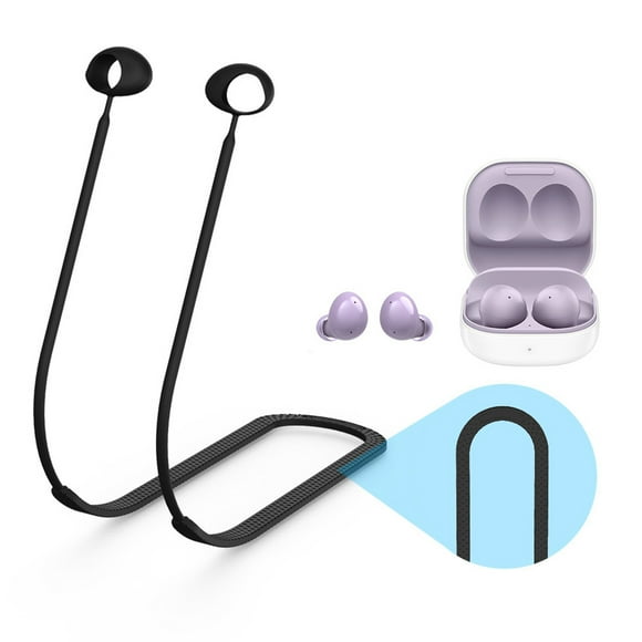 Waroomhouse Bluetooth Earphones Neck Rope Tangle free Anti fall Silicone Sensory free Wearing Earbuds Neck Strap for Galaxy Buds 2 Pro