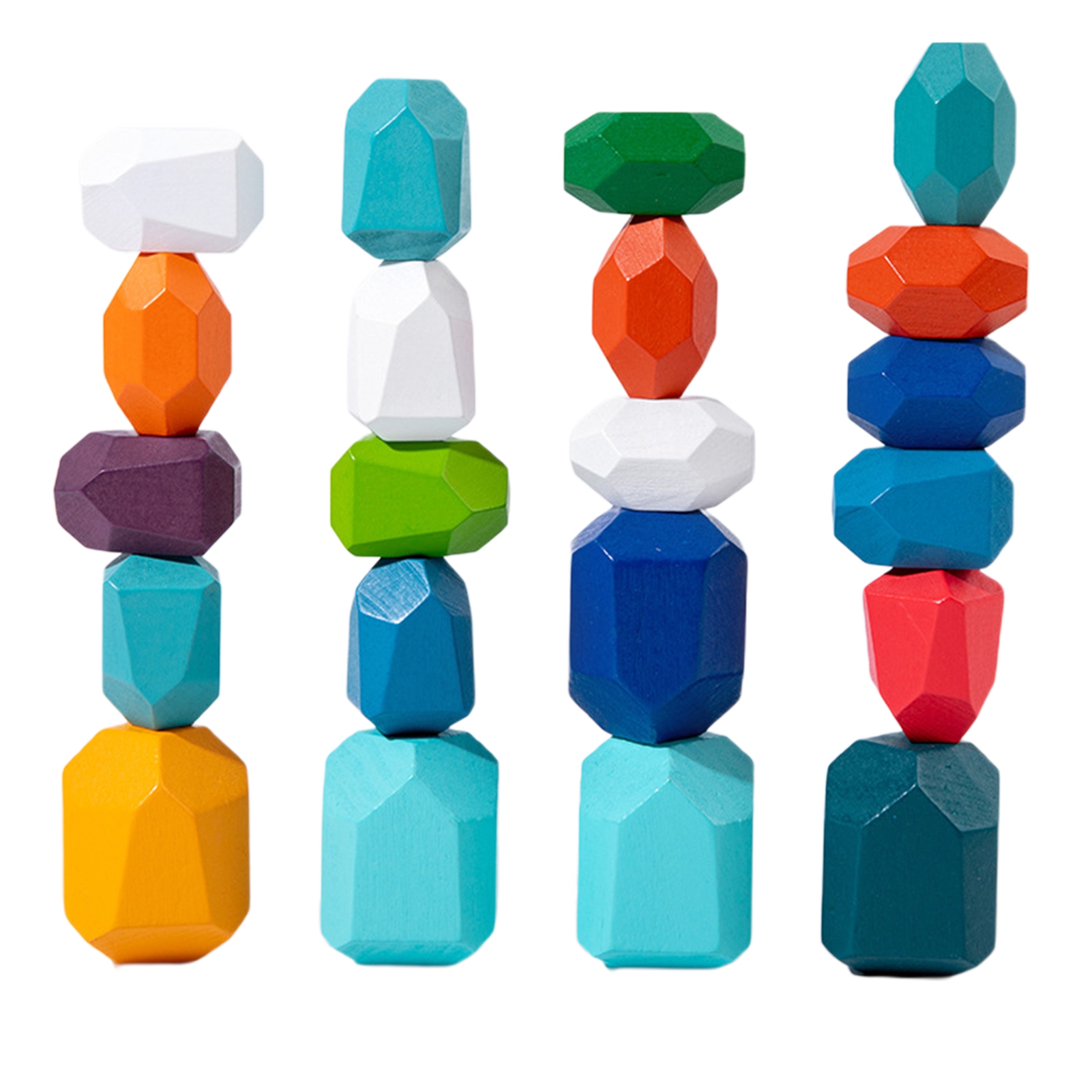 Waroomhouse Building Blocks for Children 21pcs Wooden Stacking Toys ...