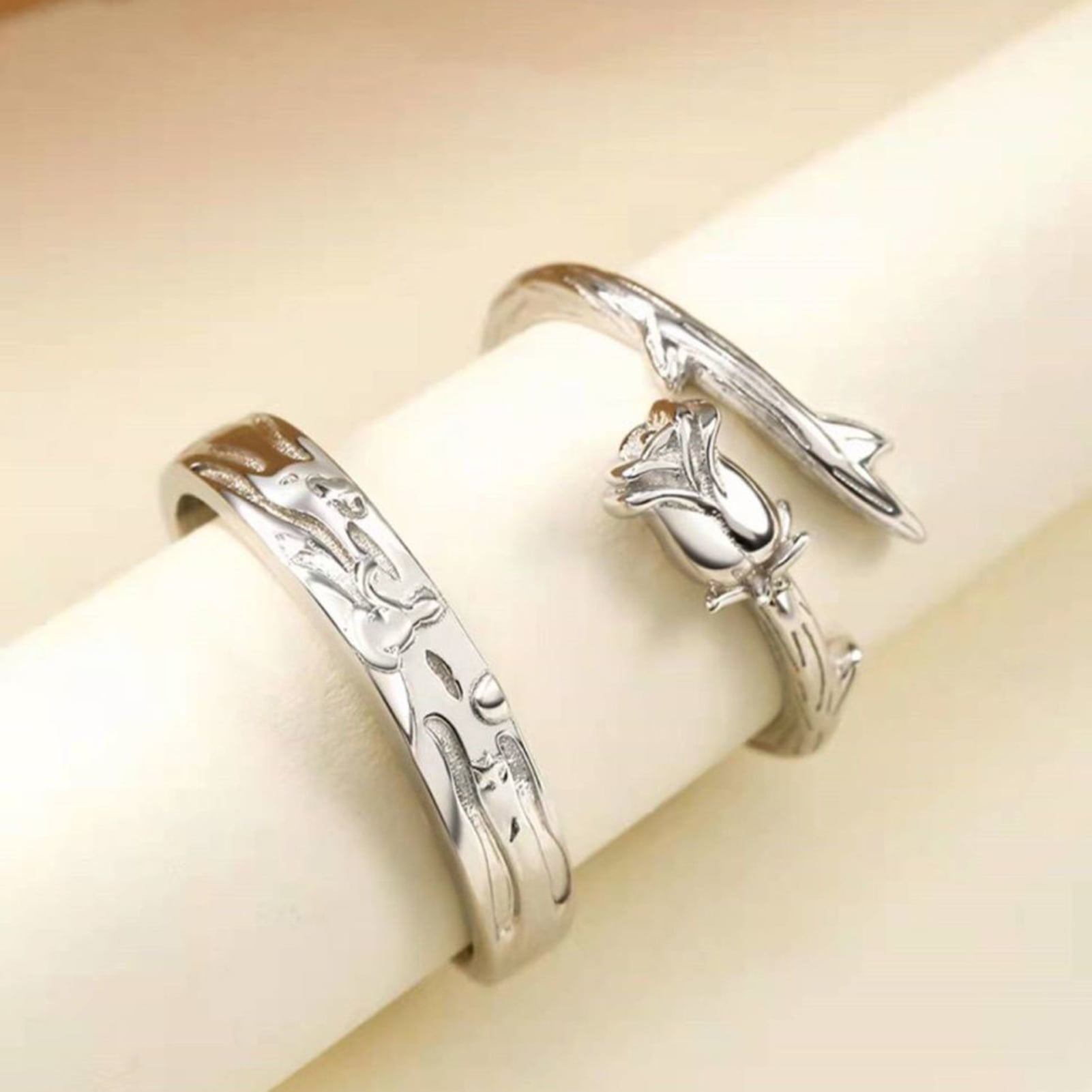 925 Sterling Silver Vintage Whale Deer Good Meaning Couple - Temu
