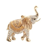 Waroomhouse Exquisite Keychain Keychain Cartoon Elephant Pendant Keychain Sparkling s Inlaid Car Keyring Backpack Bag Charm
