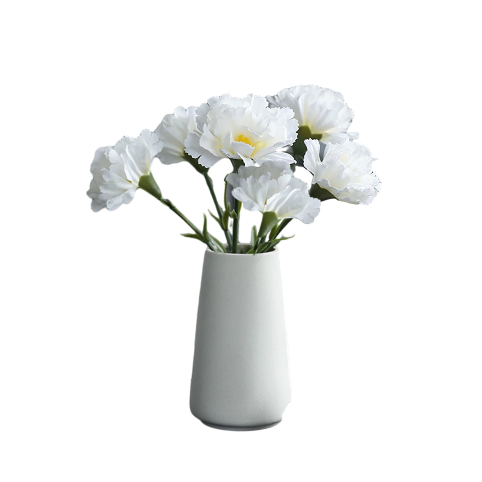 Waroomhouse Faux Silk Flower Artificial Flower Artificial Carnation Flower 6pcs Faux Silk ...