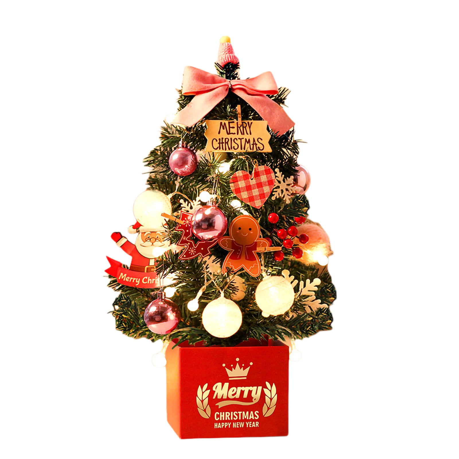 Waroomhouse Festive Christmas Tree Small Mini Desktop Christmas Tree