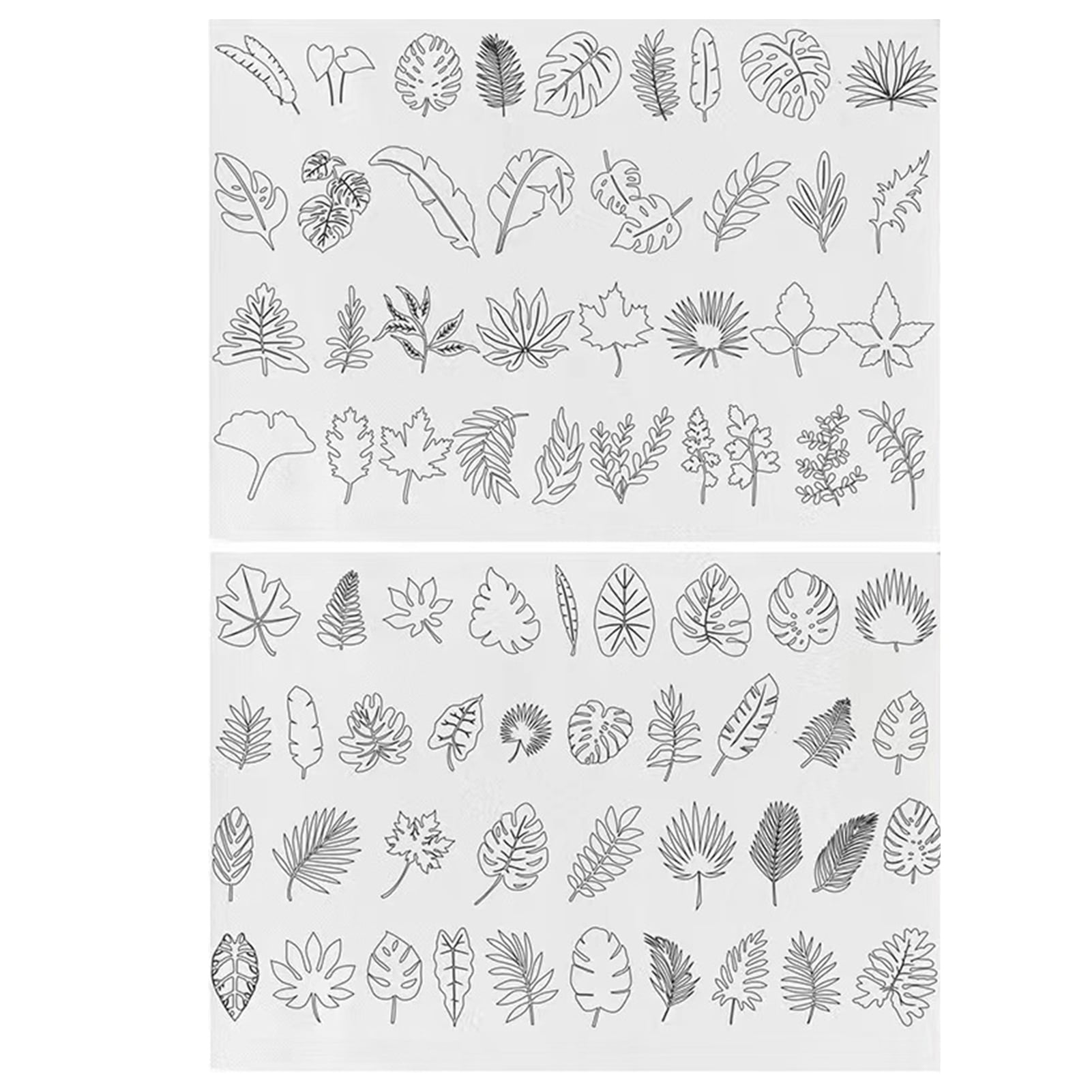 Waroomhouse Flower Embroidery Patch Hand Sewing Stabilizer 2 Sheets