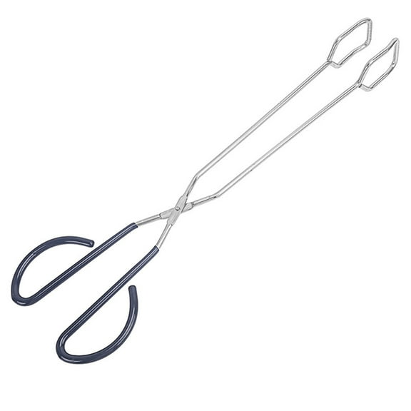 Waroomhouse Food Scissor Tong Stainless Steel Non-slip Long Handle Anti-scald Multi-functional Steak Bread Carbon Serving Grilling Clip Clamp Kitchen BBQ Supplies