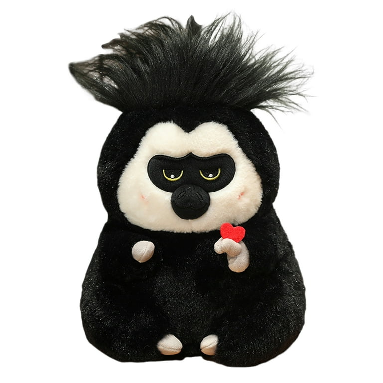 Waroomhouse Funny Monkey Toy Monkey Creative Monkey Plushie Realistic Gibbon Plush Toy Simulation Animal Stuffed Toy Kids Birthday Gift