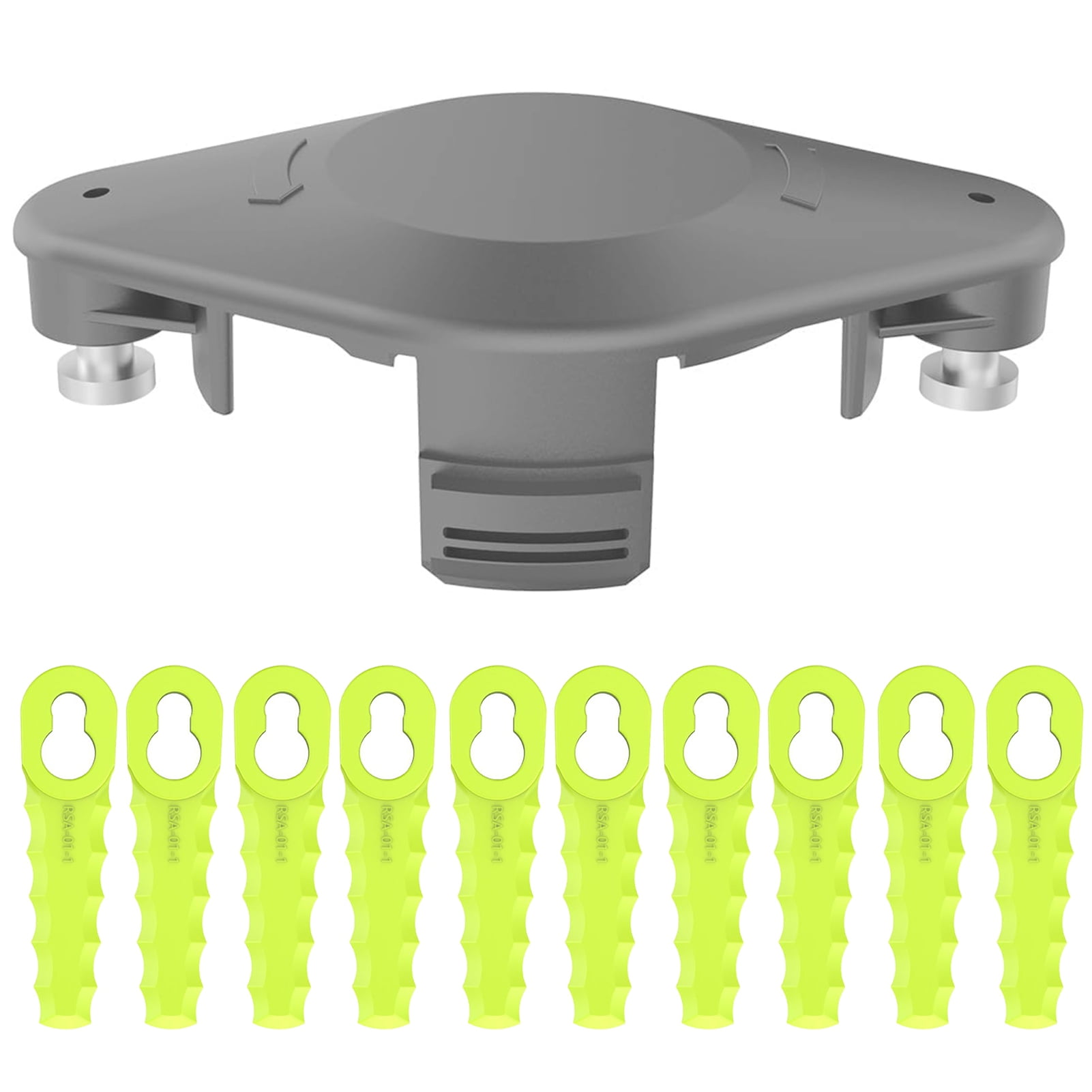 Waroomhouse Grass Cutting Head Set Plastic Blade Trimmer Head Trimmer Head Set with Weed Eater