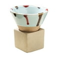 thumbnail image 1 of Waroomhouse Japanese Style Coffee Cup Handmade Pottery Funnel Coffee Cup with Base Heat-resistant Japanese Style Latte Cappuccino Tea Espresso Tapered Mug 100ml, 1 of 8