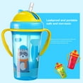 thumbnail image 1 of Waroomhouse Kids Bottle Double Handle Large Capacity BPA Free Infant Straw Water Bottle for Toddler, 1 of 8