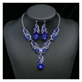 thumbnail image 1 of Waroomhouse Luxury Symmetric Retro Rhinestone Jewelry Set&nbsp;- Women's Necklace & Earrings, Hollow Out, Anti-allergy, Bridal, Wedding, Prom, Anniversary, 1 of 8