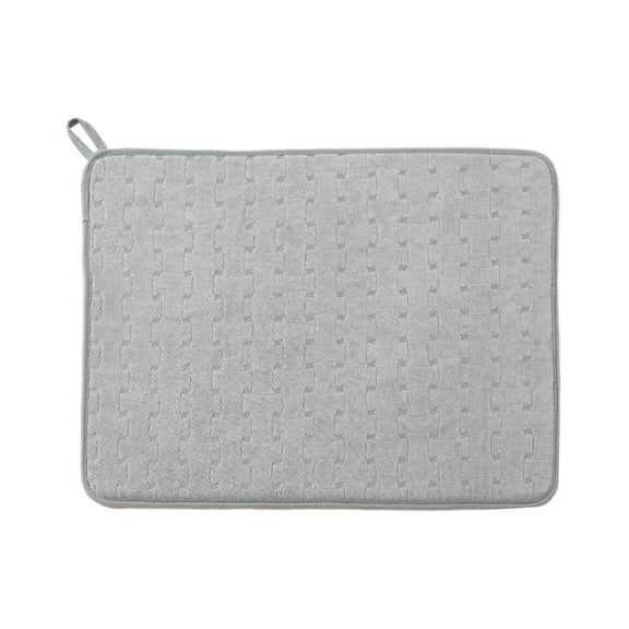 Waroomhouse Microfiber Dish Drying Mat Absorbent Pad Large Size Kitchen Counter Mat Dish Drainer Pad Tableware Countertop Mat for Countertops Sinks Draining Racks