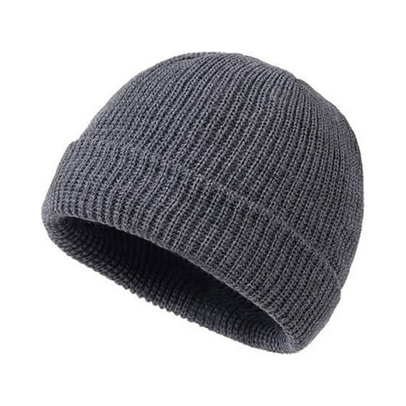 Waroomhouse Outdoor Knitted Hat Adults Brimless Hat Soft Warm Knitted Hat for Outdoor Activities Unisex Solid Color Brimless Beanie for Autumn Winter Skiing