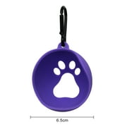 Waroomhouse Paw Print Design Pet Ball Holder Convenient Pet Ball Storage Paw Print Design Long Lifespan Soft Texture Dog Ball Holder